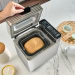 Cuisinart Bread Maker Machine, Stainless Steel Convection Bread Machine with 16 Menu Options, 3 Loaf Sizes Up to 2 Lb., 3 Crust Colors, Includes Measuring Cup, Spoon & Kneading Hook, CBK-210