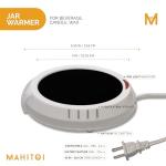 Durable Heavy Portable Large Warmer Safe Plate for Candle Jar & Mug Warmer, White Pack