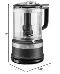 KitchenAid 5 Cup Food Chopper KFC0516BM, Matte Black