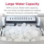 Frigidaire 26 Lbs per Day Portable Compact Maker, Ice Making Machine, Red Stainless, Medium