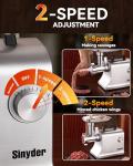 Electric Meat Grinder,3500 Max #10 Sausage Stuffer Maker With 2 Blades, 3 Stainless Steel Grinding Plates, Foot Pedal,Claws Burger Maker Press,3 Sausage Tube & Kubbe Kit,Die-Cast Aluminum,