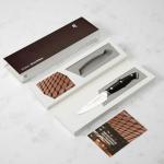 WICKWILLOW 3.5" Paring Knife – Razor Sharp German Steel DIN1.4116 – Precision Fruit & Vegetable Knife for Peeling & Trimming – Full Tang & Ergonomic Handle – Gift Box – Velina Series