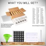 DIMBRAH Spice Jars with Label 24Pcs,Seasoning Containers,Glass Spice Jars with Bamboo Lids,Kitchen Essentials,Spices Container Set,Kitchen Set,Seasoning Organizer,Spice Rack Organizer for Cabinet