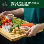 Bamboo Cutting Board Set for Meal Prep