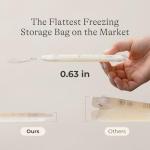 Lansinoh Breastmilk Storage Bags, 100 Count, Baby Essentials, Fast Freeze & Thaw Breast Milk Bags for Baby Bottle Feeding, Superior Strength & Stretch, 6 Ounce