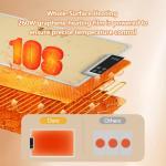 Warming Mat for Food Electric Warming Tray Food Warming Mat for Buffet Party High-tech Graphene Heating Film Adjustable Temperature and Timer, 10s Fast Full Surface Heating Mat for Food 24x15in