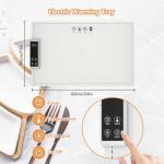Warming Mat for Food Electric Warming Tray Food Warming Mat for Buffet Party High-tech Graphene Heating Film Adjustable Temperature and Timer, 10s Fast Full Surface Heating Mat for Food 24x15in