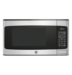 GE GCST11X1WSS Microwave Oven, 950-watt 6 Auto Cooking Settings, Child-Lock Technology, Kitchen Essentials for The Countertop, Dorm Room or Apartment, 1.1 Cu. Ft, Stainless Steel