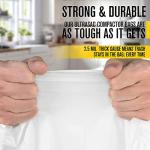 Ultrasac 18 Gallon Compactor Bags (40 Pack with Ties) For 18 Inch Compactors - 28.25" x 33.5" Heavy Duty 2.5 MIL Garbage Disposal Bags Compatible with Whirlpool