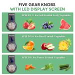 GOTMORE Juicer Machine, Blender & Grinder Combo 3 in 1 for Smoothies, Juice, Processing, Grinding & More 1300W Centrifugal Juice Extractor for Fruit Vegetable with 5 Speeds LCD Screen, Easy to Clean