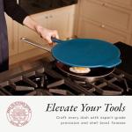 Made In Cookware - Frying Pan Silicone Universal Lid - 9 in 1 Design Fits Multiple Pans - Oven Safe 500F - Harbour Blue