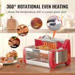 VEVOR Shawarma Grill Machine, Chicken Shawarma Cooker Machine Countertop, Electric Stainless Steel Broiler Gyro Rotisserie Oven Doner Kebab Machine, for Home Restaurant Kitchen Parties