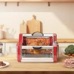 VEVOR Shawarma Grill Machine, Chicken Shawarma Cooker Machine Countertop, Electric Stainless Steel Broiler Gyro Rotisserie Oven Doner Kebab Machine, for Home Restaurant Kitchen Parties