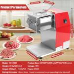 ARLUMA Meat Cutter Machine,850W Commercial Meat Slicer,Stainless Steel Electric Meat Slicer Machine for Home Kitchen,Restaurant,Supermarket (3.5MM)