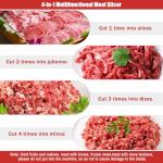 ARLUMA Meat Cutter Machine,850W Commercial Meat Slicer,Stainless Steel Electric Meat Slicer Machine for Home Kitchen,Restaurant,Supermarket (3.5MM)
