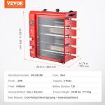 VEVOR Shawarma Grill Machine, 5 Strings of Barbecue Capacity, Chicken Shawarma Cooker Machine, Gas & Electric Broiler Gyro Rotisserie Oven Doner Kebab Machine, for Home Restaurant Kitchen Parties