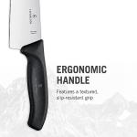 Victorinox ​Swiss Classic Chef's Knife Set - Balanced Cooking Knives for Kitchen Accessories - Ergonomic Meat, Vegetable & Fruit Knives - Black Handle, Straight Edge, 3-Piece Set
