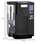 Cuisinart Coffee Maker, Single Serve 72-Ounce Reservoir Coffee Machine, Programmable Brewing & Hot Water Dispenser, Stainless Steel SS-10MBP1, Black