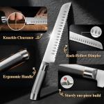 2 Pack Sourdough Bread Knife for Homemade Bread, Serrated Bread Cutter Ergo-Safe Engineering Anti-Stick Bread Bow Knife for Sourdough, Baguettes, Cakes