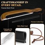 2 Pack Sourdough Bread Knife for Homemade Bread, Serrated Bread Cutter Ergo-Safe Engineering Anti-Stick Bread Bow Knife for Sourdough, Baguettes, Cakes