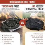 Victoria Cast Iron Tortilla Press, Tortilla and Roti Maker, Made in Colombia, 6.5 Inches