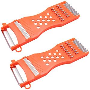 2Pcs handheld Plastic Multifunction Kitchen Peeler Grater Slicer Tool,for Vegetable,Fruit,Cucumber,Potato,Carrots,Cheese,Chef Gadgets Tools