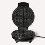 Amazon Basics Belgian Waffle Maker with Round 8-inch Ceramic Non-Stick Plate, Browning Control, Black