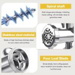 2-in-1 Manual Meat Grinder-Manual Meat Grinder with Sausage Stuffer-Suitable for Filling Meat Sausages and Grinding Complementary Foods-Suitable for Home Restaurants and Outdoor Meat Grinder-LZ3