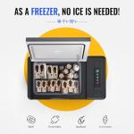 BougeRV 12 Volt Refrigerator 12V Car Fridge 23 Quart Portable Freezer Compressor Cooler 12/24V DC 110~240V AC for Truck Van RV SUV Boat Travel Camping Road Trips Tailgating -8℉~50℉ (Black)
