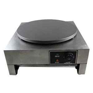 HinLIaDa 16" Commercial Electric Crepe Maker, 3000W Pancake Baking Machine Non-Stick Electric Crepe Pan Single Hotplate Adjustable Temperature 50-300℃(122-572℉) with Batter Spreader for Tortilla