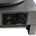 HinLIaDa 16" Commercial Electric Crepe Maker, 3000W Pancake Baking Machine Non-Stick Electric Crepe Pan Single Hotplate Adjustable Temperature 50-300℃(122-572℉) with Batter Spreader for Tortilla