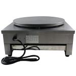 HinLIaDa 16" Commercial Electric Crepe Maker, 3000W Pancake Baking Machine Non-Stick Electric Crepe Pan Single Hotplate Adjustable Temperature 50-300℃(122-572℉) with Batter Spreader for Tortilla