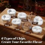Electric Whiskey Smoker Kit, Rechargeable Cocktail Smoker Kit with 6 Wood Chips,Built in lighter, no need for butane.Birthday, Christmas, and anniversary whiskey gifts for men, fathers, and husbands