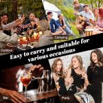 Electric Whiskey Smoker Kit, Rechargeable Cocktail Smoker Kit with 6 Wood Chips,Built in lighter, no need for butane.Birthday, Christmas, and anniversary whiskey gifts for men, fathers, and husbands
