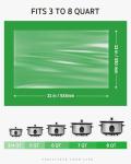 Syntus Slow Cooker Liners, 30 Count Cooking Bags Large Size Disposable Pot Liners Plastic Bags, Fit 3QT to 8QT for Slow Cooker Cooking Trays, 13"x 21", 30 Liners