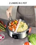 Syntus Slow Cooker Liners, 30 Count Cooking Bags Large Size Disposable Pot Liners Plastic Bags, Fit 3QT to 8QT for Slow Cooker Cooking Trays, 13"x 21", 30 Liners