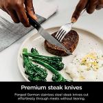 Ninja K32012 Foodi NeverDull Premium Knife System, 12 Piece Knife Block Set with Built-in Sharpener, German Stainless Steel Knives, Black