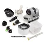 Omega Cold Press Juicer with Adjustable Dial, Silver