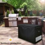 YANGSHILEI Chest Deep Freezer Cover for 14-16 cu ft Chest Deep Freezer Waterproof Dustproof ,Top with Zipper to Open UV Resistance Chest Deep Freezer Protector 56"W×29.5"D×36"(Black)
