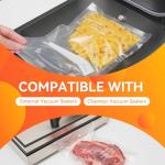 Wevac 6” x 10” 200 Count Food Vacuum Sealer Bags Keeper, PreCut Pint, Ideal for Food Saver, BPA Free, Commercial Grade, Great for storage, meal prep and Sous Vide