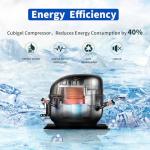 Commercial Freezer, 54" Stainless Steel Upright Freezer,-8℉ ~ -2℉ Reach-in Freezers with Single Solid Door, LED Lighting, for Restaurant, Bar, Shop, Residential, 42.2 Cu.ft (54"W)