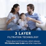 PERCOLA NS-WF26FD9-1/WF26FD9-1 Water Filter, Compatible with Insignia® NS-RFD26SS9, NS-RFD21CISS0, NS-RFD21CXSS0, NS-RFD26CXSS0 French Door Refrigerator Models (2 Pack)