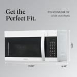 Farberware Over-the-Range Microwave Oven, 1.7 Cu. Ft. - 1000W - Auto Reheat, Multi-Stage Cooking, Melt/Soften Feature, Child Safety Lock, LED Display - Space Efficient & Powerful - White