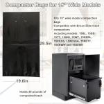 16Pack Trash Compactor Bags Heavy Duty for 15" Wide Models, Compatible with Broan Trash Compactor Bags, 5 Years Warranty.