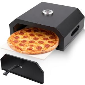 Ayiusedeza Outdoor pizza oven, a convenient pizza oven with a handle for grilling, suitable for use in courtyards and gatherings (pizza)