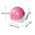 Hand Soap Dispenser 120ml Plastic Snail Soap Dispenser Kids Cute Pump Liquid Sanitizer Bottle Funny Cartoon Animal Countertop Dispenser for Bathroom Kitchen Office Toilet Hotel (Pink)