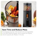 Hurom H400 Cold Press Juicer Machine, Award Winning Masticating Slow Juicer, Easy to Clean, Strainer & Hands Free with Self Feeding, Wide Mouth Hopper, Easy Assembly (Matte Black)
