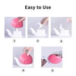 Hand Soap Dispenser 120ml Plastic Snail Soap Dispenser Kids Cute Pump Liquid Sanitizer Bottle Funny Cartoon Animal Countertop Dispenser for Bathroom Kitchen Office Toilet Hotel (Pink)