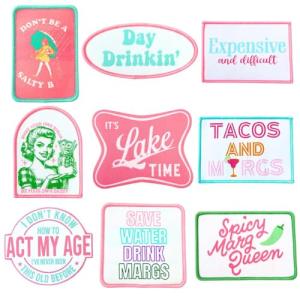 Funny Iron-On Patches for Hats - 9PC Set