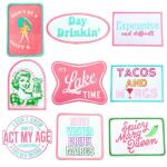 Funny Iron-On Patches for Hats - 9PC Set